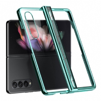 Capa Para Samsung Galaxy Z Fold 4 Articulação Metálica Transparente