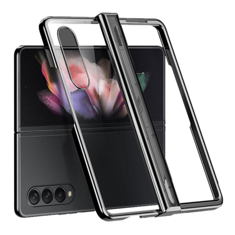 Capa Para Samsung Galaxy Z Fold 4 Articulação Metálica Transparente