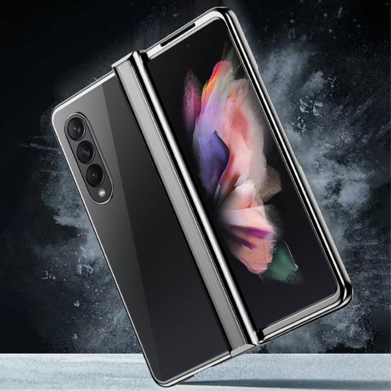 Capa Para Samsung Galaxy Z Fold 4 Articulação Metálica Transparente