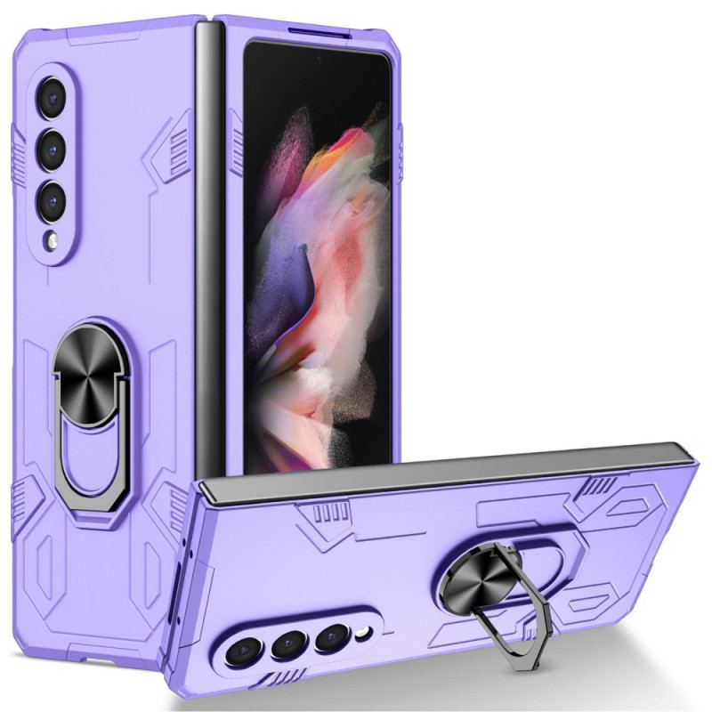 Capa Para Samsung Galaxy Z Fold 4 Bimatéria E Anel Rotativo