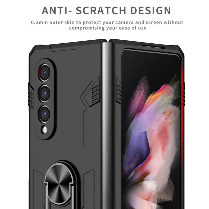 Capa Para Samsung Galaxy Z Fold 4 Bimatéria E Anel Rotativo