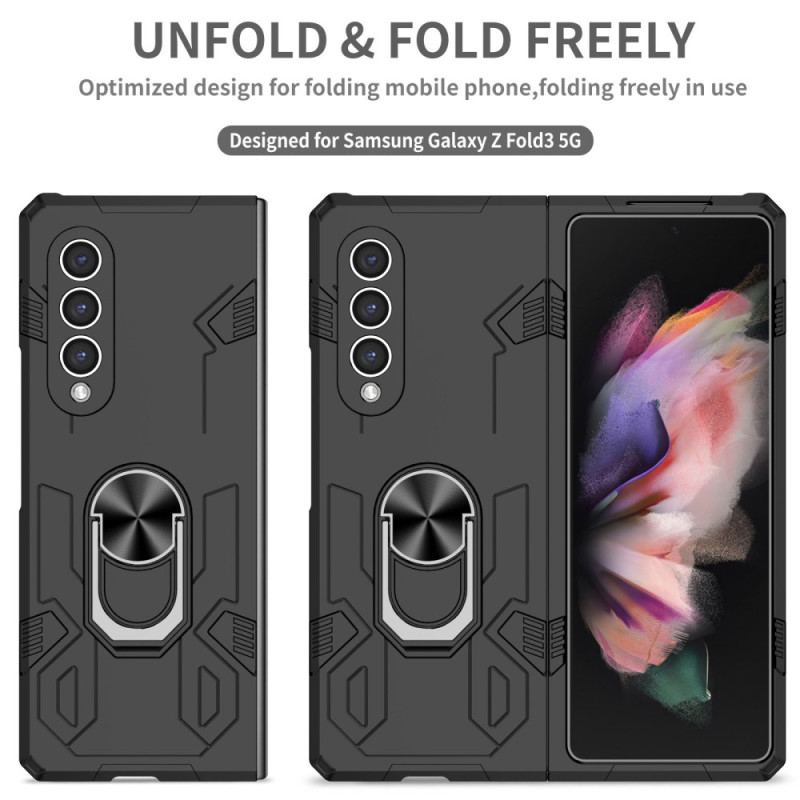 Capa Para Samsung Galaxy Z Fold 4 Bimatéria E Anel Rotativo