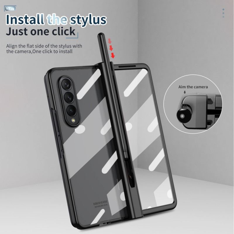 Capa Para Samsung Galaxy Z Fold 4 Concha Fosca Com Estilete