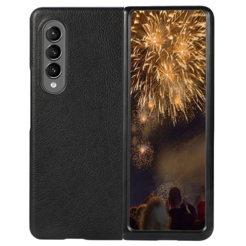 Capa Para Samsung Galaxy Z Fold 4 Couro Falso Clássico