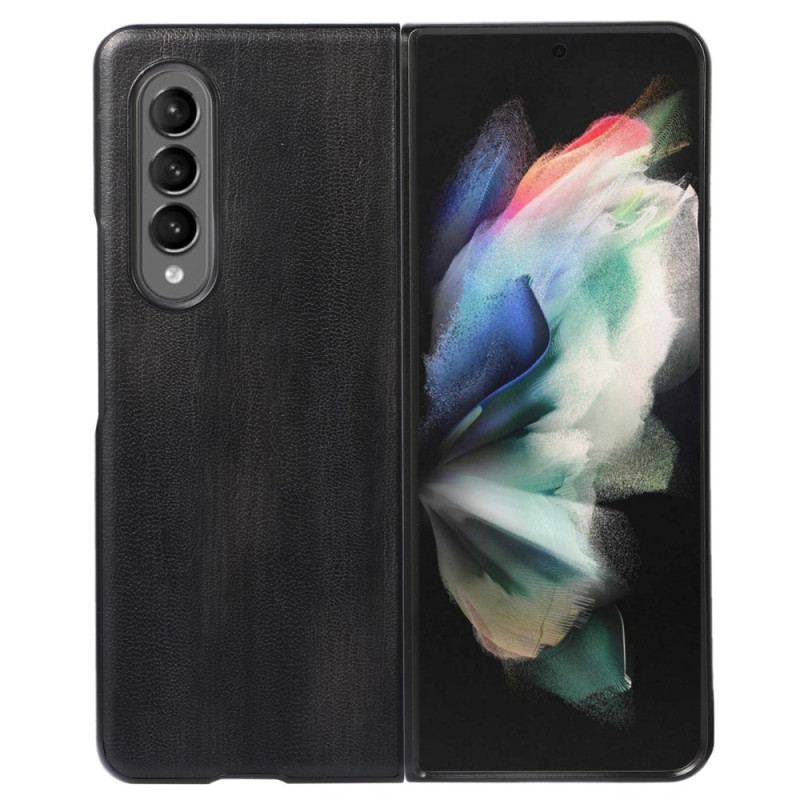 Capa Para Samsung Galaxy Z Fold 4 Couro Falso Envelhecido