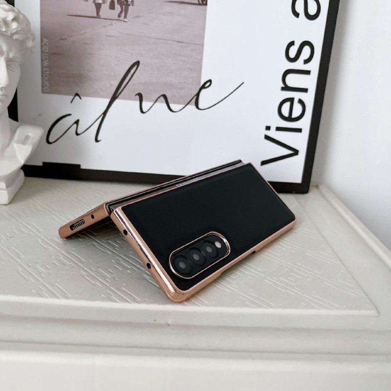 Capa Para Samsung Galaxy Z Fold 4 Couro Sintético Liso Premium