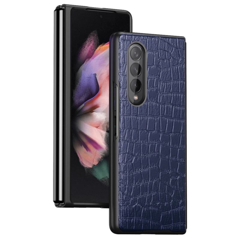 Capa Para Samsung Galaxy Z Fold 4 Crocodilo Clássico