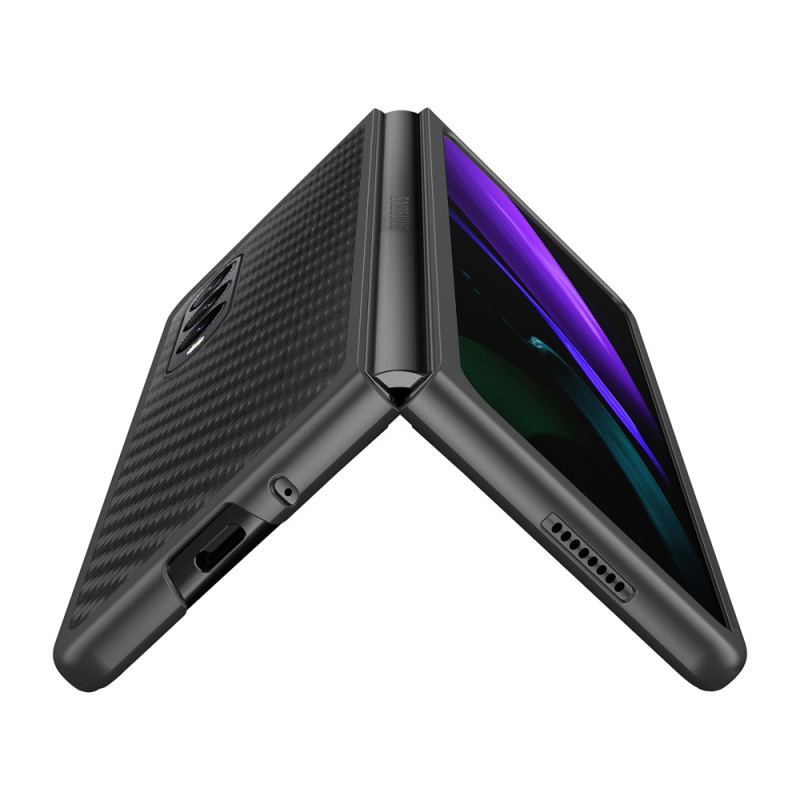 Capa Para Samsung Galaxy Z Fold 4 Fibra De Carbono E Microfibra