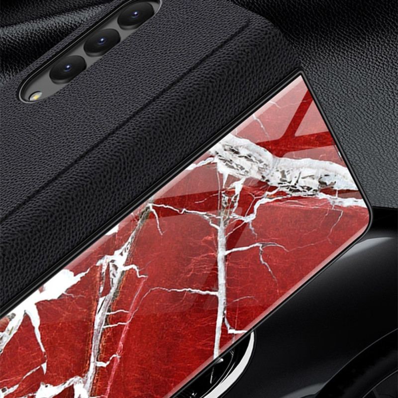 Capa Para Samsung Galaxy Z Fold 4 Gkk Marble Waves