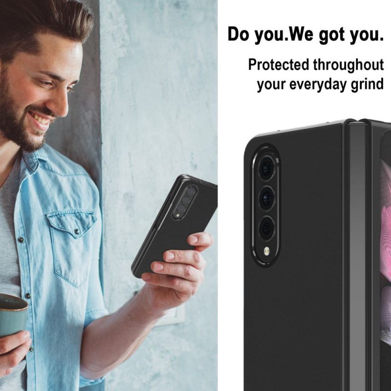 Capa Para Samsung Galaxy Z Fold 4 Lc. Couro Sintético Macio Imeeke