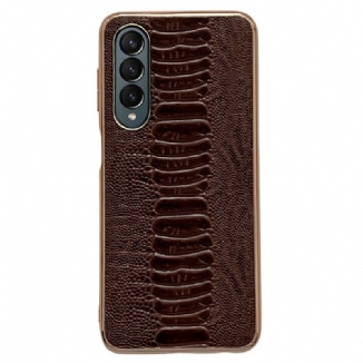 Capa Para Samsung Galaxy Z Fold 4 Linha Croco