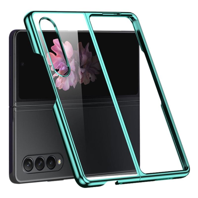 Capa Para Samsung Galaxy Z Fold 4 Metálico Transparente