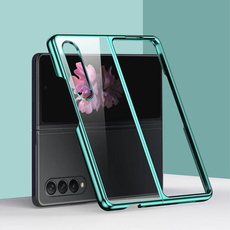 Capa Para Samsung Galaxy Z Fold 4 Metálico Transparente