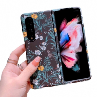 Capa Para Samsung Galaxy Z Fold 4 Papel De Parede De Flores