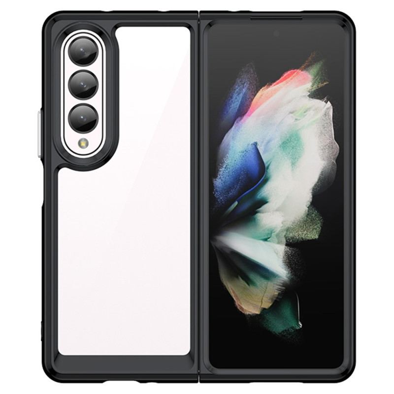 Capa Para Samsung Galaxy Z Fold 4 Plástico Cor