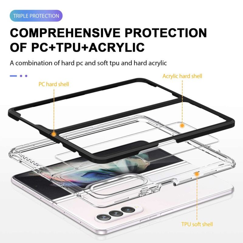 Capa Para Samsung Galaxy Z Fold 4 Roupas Esportivas Transparentes