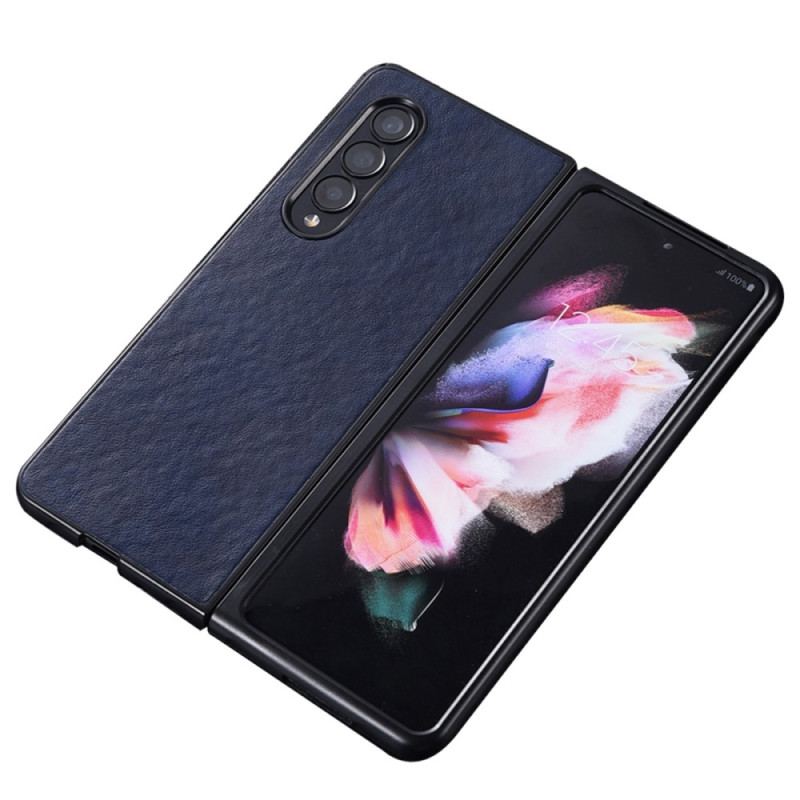 Capa Para Samsung Galaxy Z Fold 4 Textura De Couro Sintético De Nylon