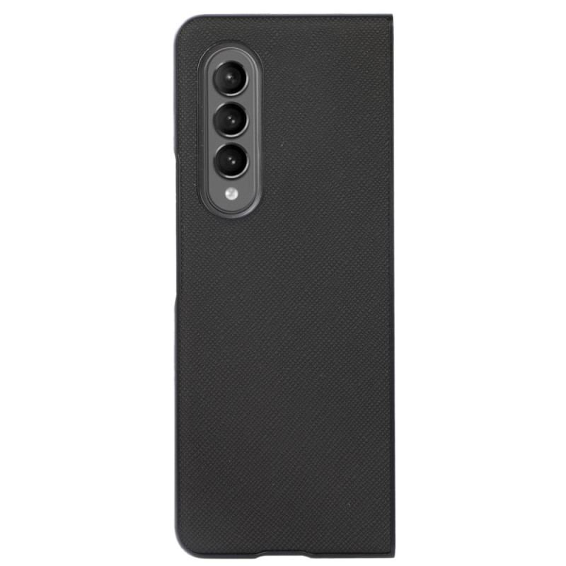 Capa Para Samsung Galaxy Z Fold 4 Textura Cruzada Em Couro Sintético