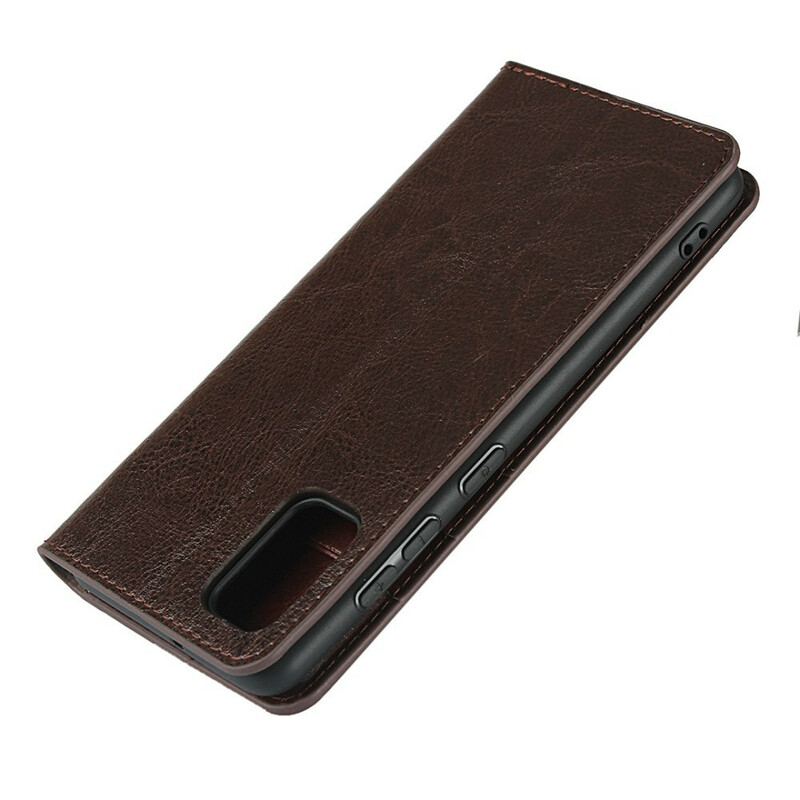 Capa De Celular Para Samsung Galaxy A41 Flip Couro Legitimo