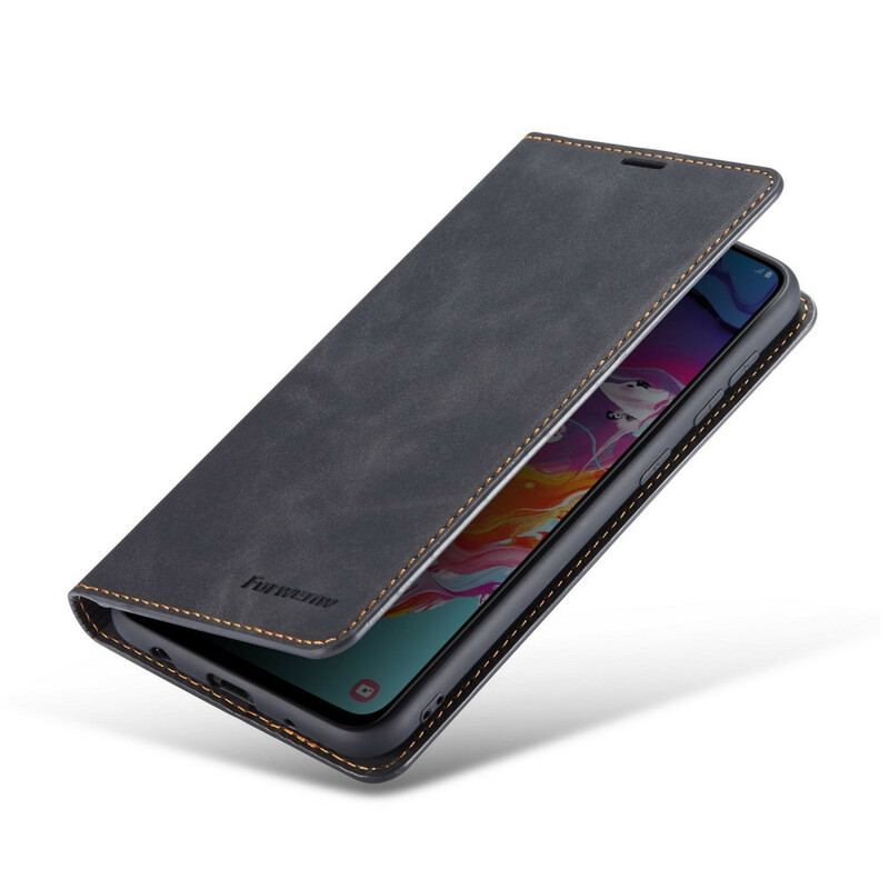 Capa De Celular Para Samsung Galaxy A41 Flip Forwenw Efeito Couro