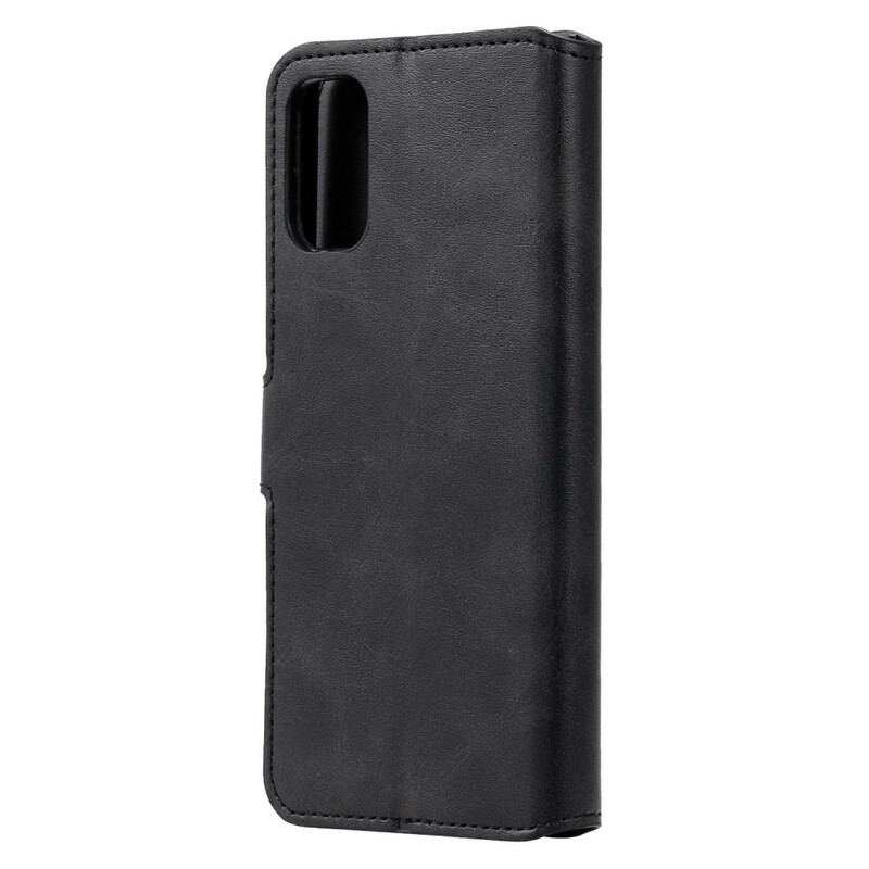 Capa De Couro Para Samsung Galaxy A41 Cor Efeito Couro