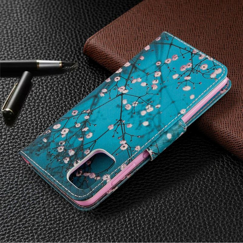 Capa Flip Para Samsung Galaxy A41 Árvore Florida