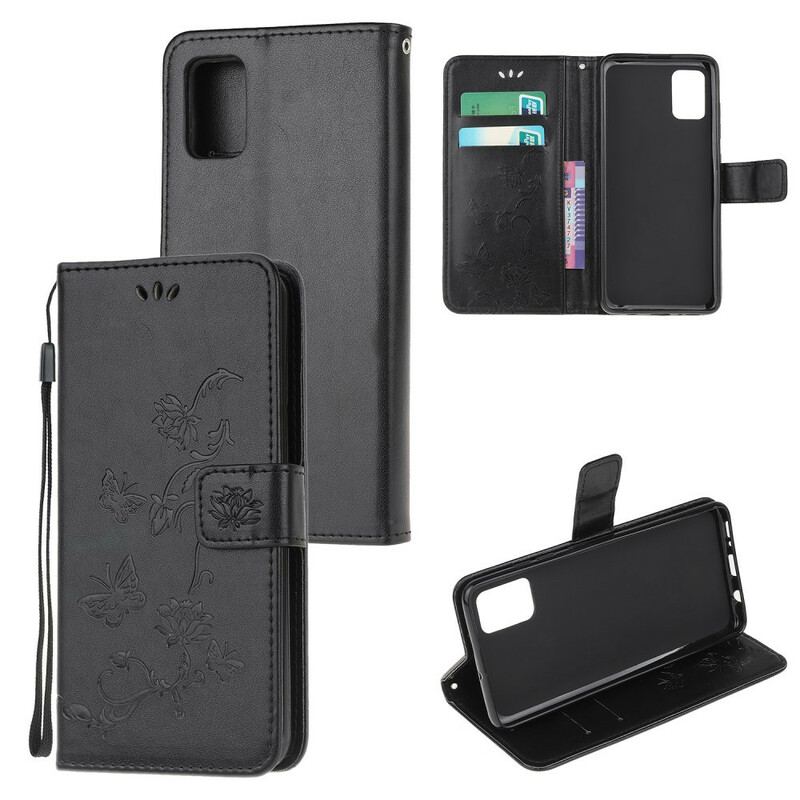 Capa Flip Para Samsung Galaxy A41 Borboletas Encantadas