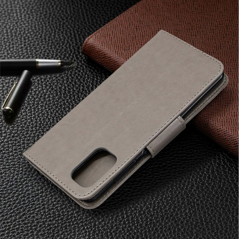 Capa Flip Para Samsung Galaxy A41 Borboletas Voando Com Cordão