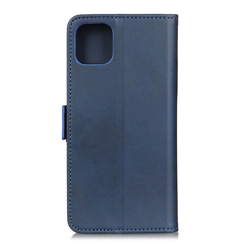 Capa Flip Para Samsung Galaxy A41 De Couro Aba Dupla