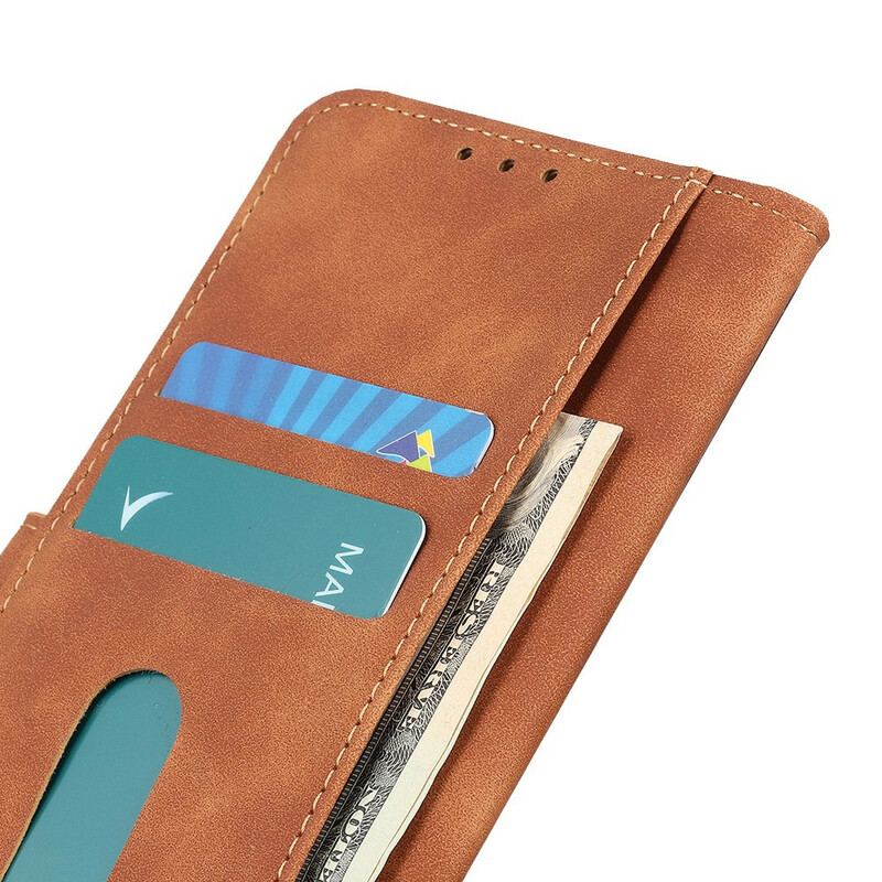 Capa Flip Para Samsung Galaxy A41 Efeito Couro Vintage Khazneh