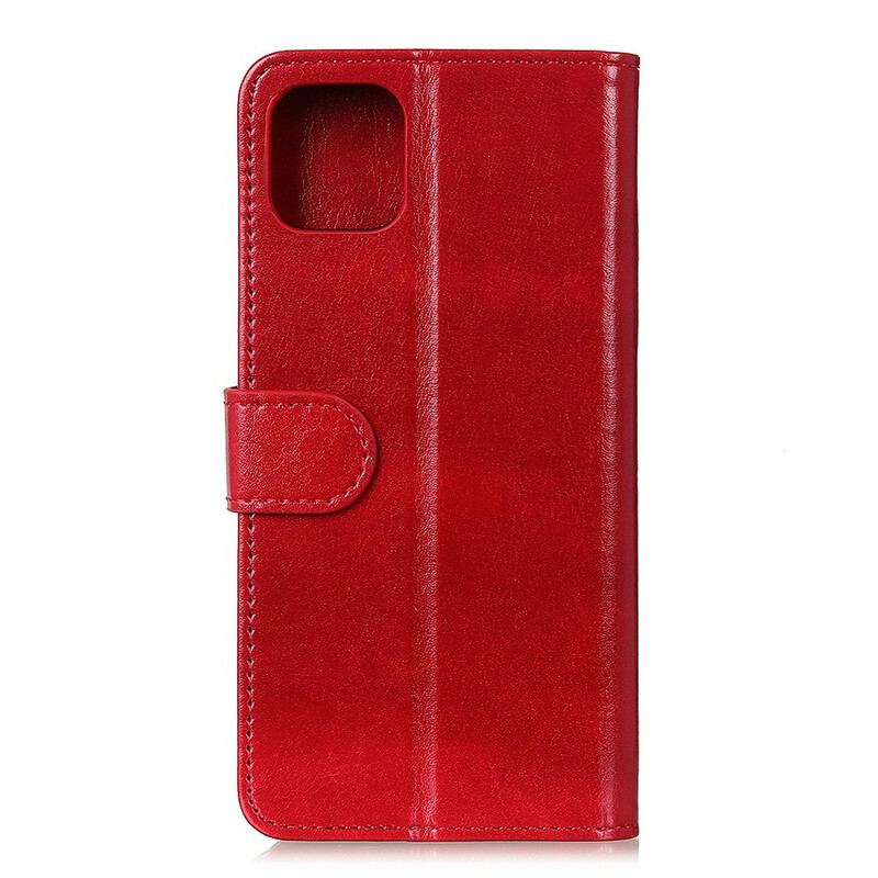 Capa Flip Para Samsung Galaxy A41 Estilo Clássico De Couro