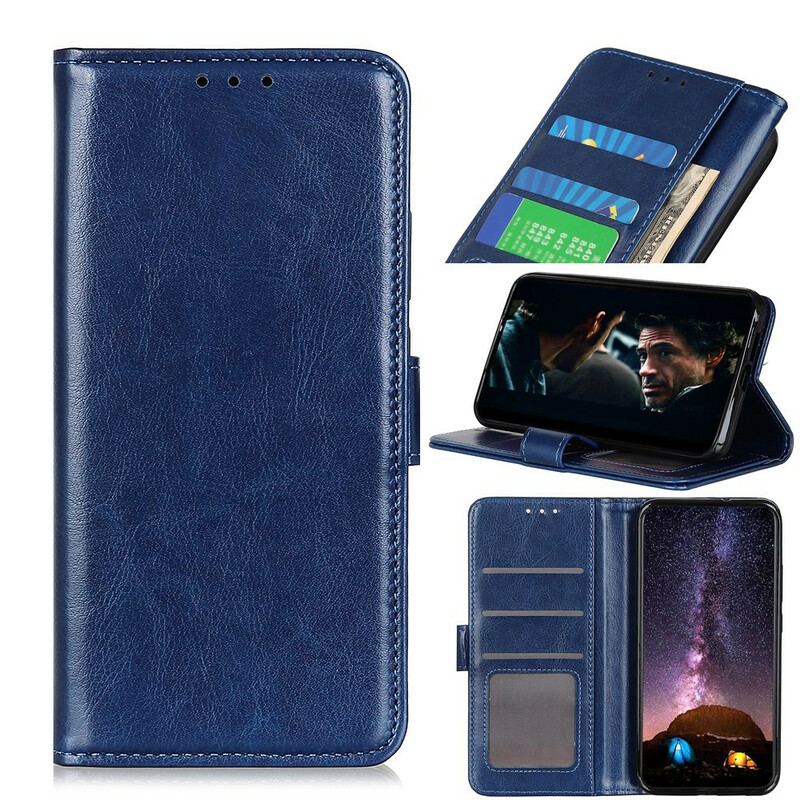 Capa Flip Para Samsung Galaxy A41 Estilo Clássico De Couro