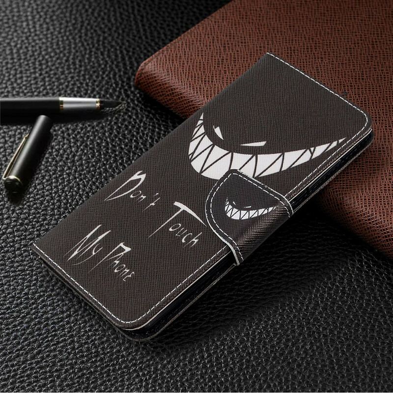 Capa Flip Para Samsung Galaxy A41 Telefone Do Diabo