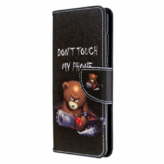 Capa Flip Para Samsung Galaxy A41 Urso Perigoso