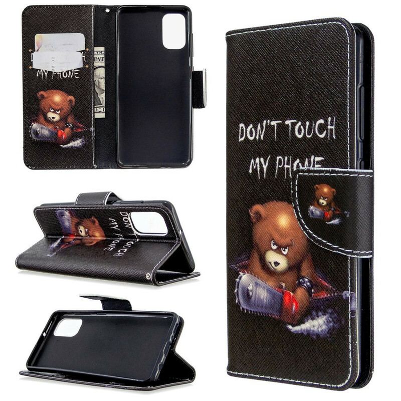 Capa Flip Para Samsung Galaxy A41 Urso Perigoso