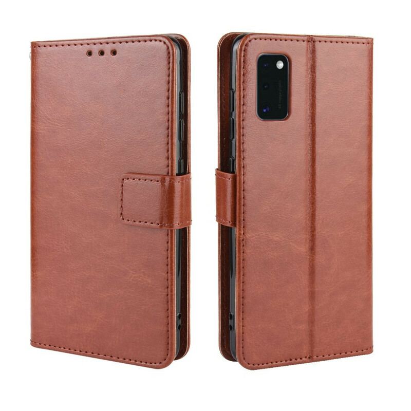 Capa Folio Para Samsung Galaxy A41 Couro Falso Chamativo