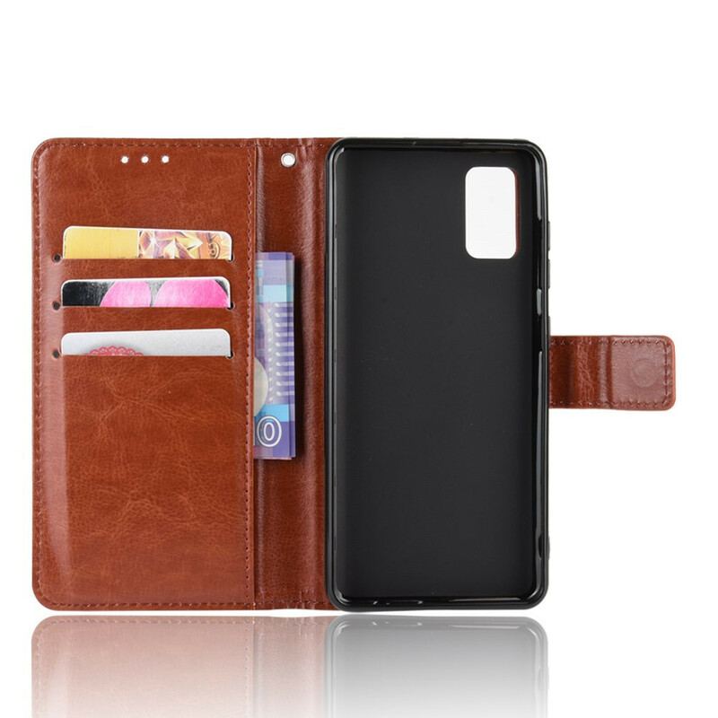 Capa Folio Para Samsung Galaxy A41 Couro Falso Chamativo