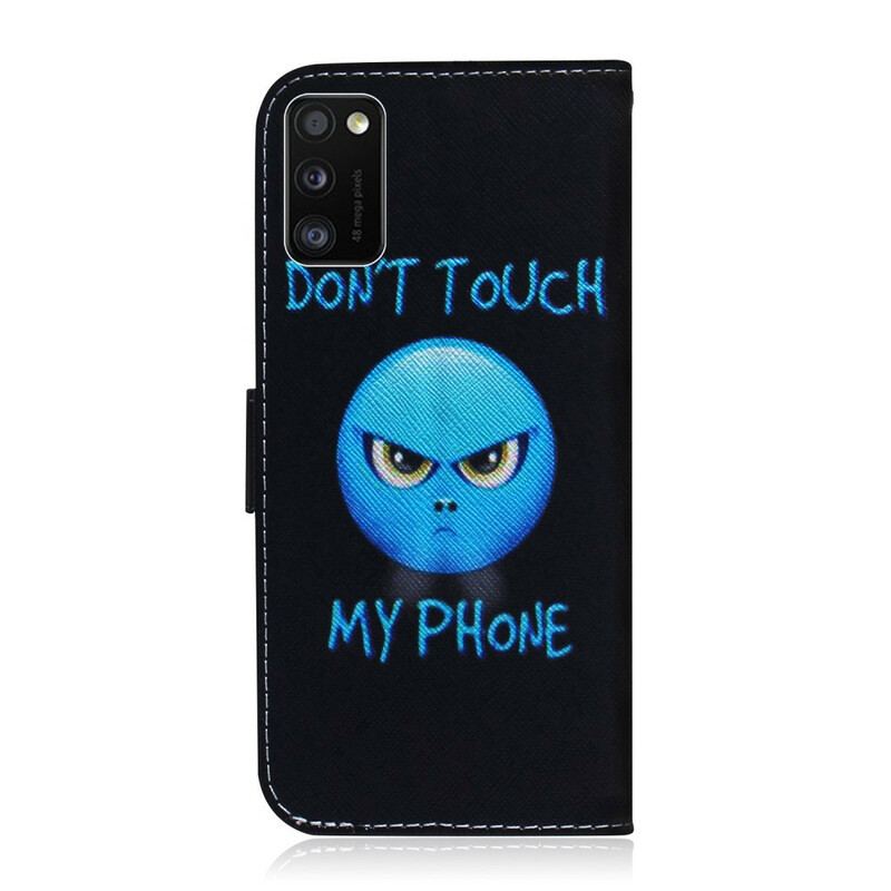 Capa Folio Para Samsung Galaxy A41 Emoji Telefone