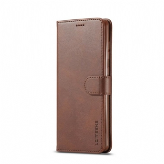 Capa Folio Para Samsung Galaxy A41 Lc.imeeke Efeito Couro