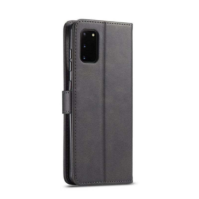 Capa Folio Para Samsung Galaxy A41 Lc.imeeke Efeito Couro