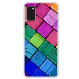 Capa Para Samsung Galaxy A41 Cubos Coloridos