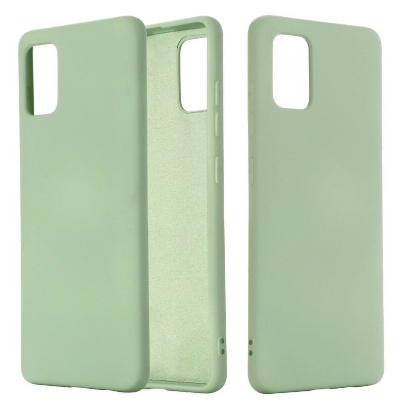 Capa Para Samsung Galaxy A41 Design De Silicone Líquido