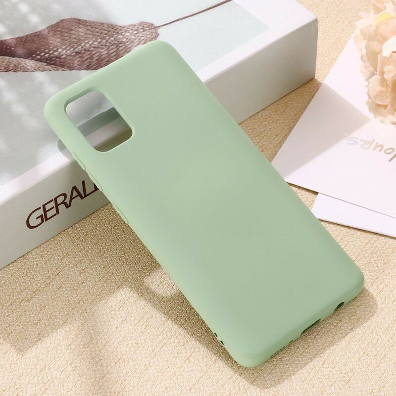 Capa Para Samsung Galaxy A41 Design De Silicone Líquido