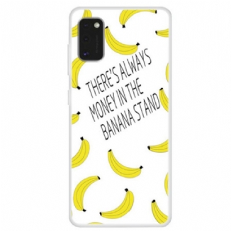 Capa Para Samsung Galaxy A41 Dinheiro Banana Transparente