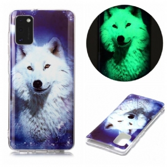 Capa Para Samsung Galaxy A41 Fluorescente Wolf Series