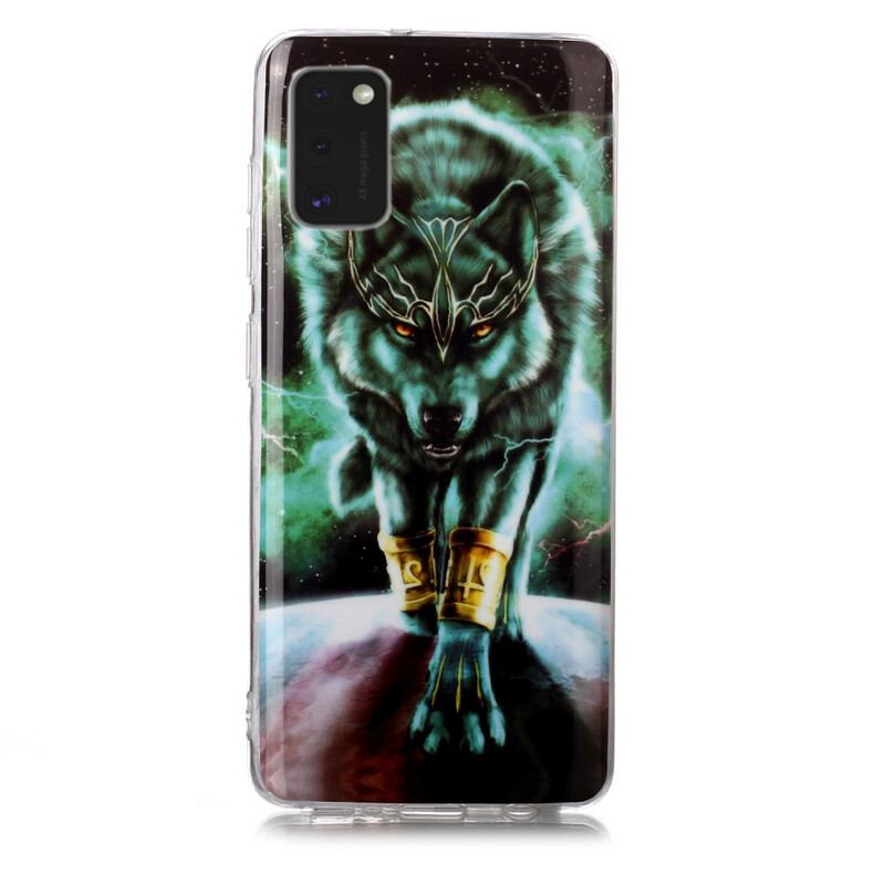 Capa Para Samsung Galaxy A41 Fluorescente Wolf Series