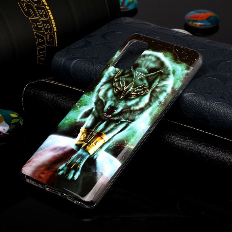 Capa Para Samsung Galaxy A41 Fluorescente Wolf Series