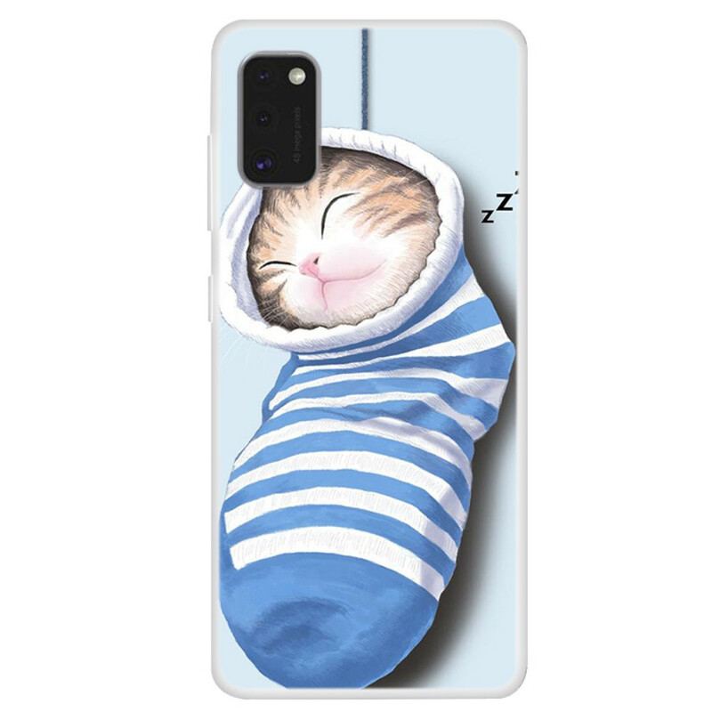 Capa Para Samsung Galaxy A41 Gatinho Dormindo