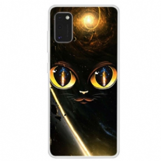 Capa Para Samsung Galaxy A41 Gato Da Galáxia