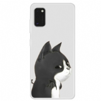 Capa Para Samsung Galaxy A41 Gato Do Diabo